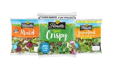 Florette UK sells 34m packs of salad each year