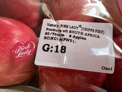 ZA Pink Lady apples