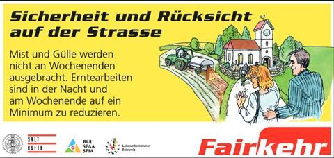 Foto: Schweizerischer Verband für Landtechnik/Beratungsstelle für Unfallverhütung in der Landwirtschaft/Lohnunternehmer Schweiz
