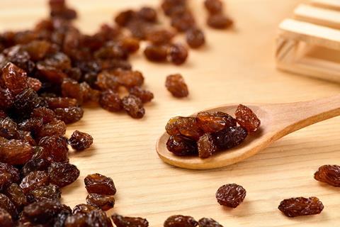 SA Sultana on spoon Raisins South Africa