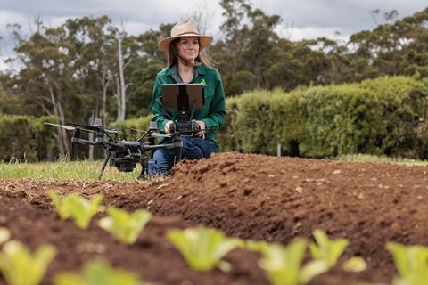Rijk Zwaan tech drone in field