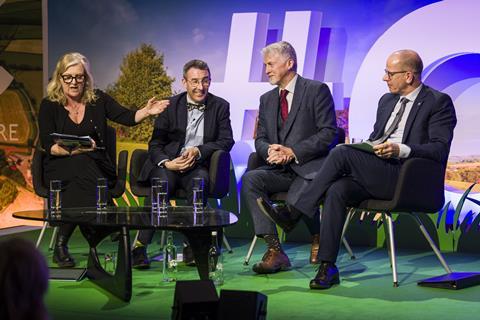 L-r: The session's moderator Charlotte Smith with Andrew Muir, Huw Irranca-Davies, and Jim Fairlie