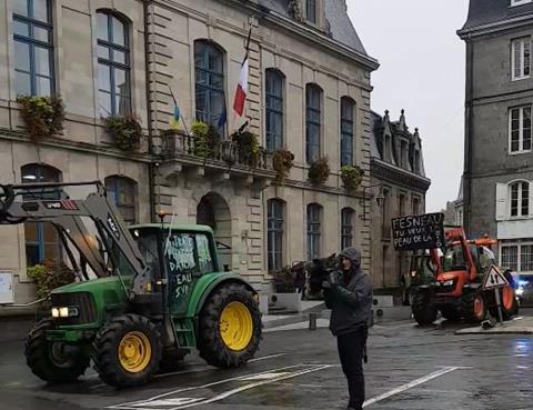 Traktoren-Demo in Frankreich