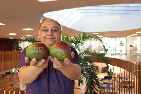 Eosta laser branding fruit