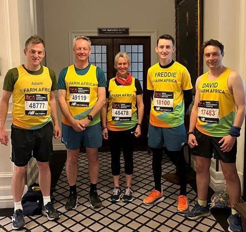 The NFU London Marathon team