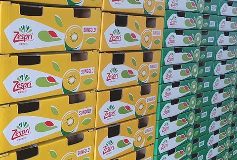 Zespri packaging gold