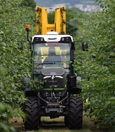 A precision dosing orchard sprayer has been developed