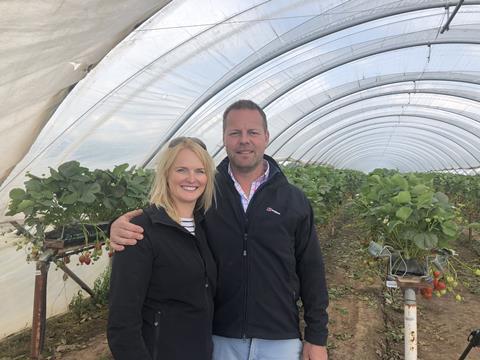 Jenny and Stephen Tasker of Tasker Partnership, one of largest BerryWorld contributors to FareShare