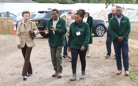 Princess Anne with David Mwanaka