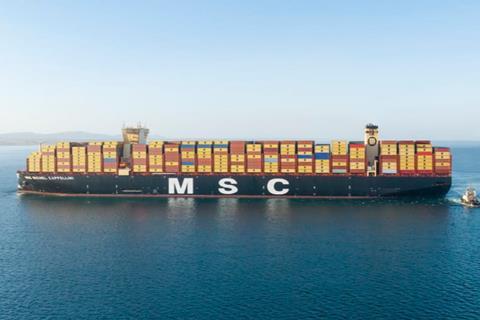 MSC-Containerschiff