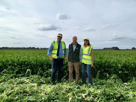 G's chairman John Shropshire (centre), Defra minister Mark Spencer (left) and secretary of state for culture, media and sport Lucy Frazer (Celery Field Ely)