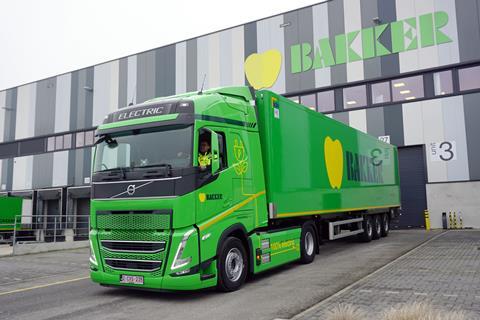 Bakker Belgium e-truck Delhaize