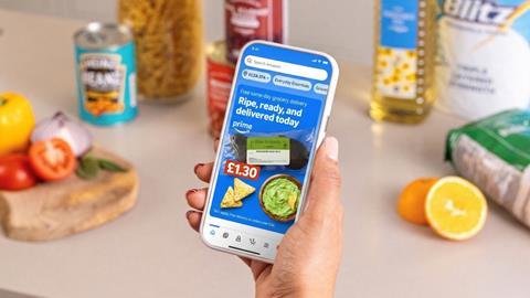 Amazon online ordering smartphone