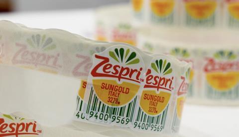 Sinclair label Zespri