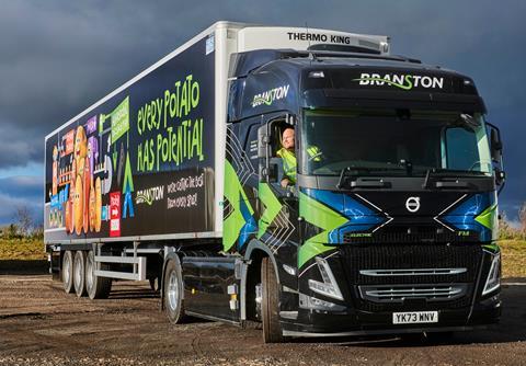 Branston is trialling electric lorries in its fleet