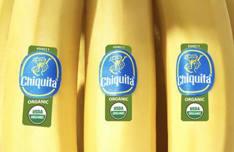 Chiquita organic bananas