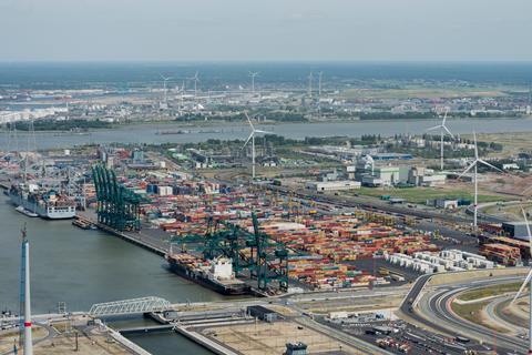 Port of Antwerp-Bruges DP World terminal Adobe