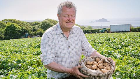 The Cornish potatoes are only available for a short period from June through to August.