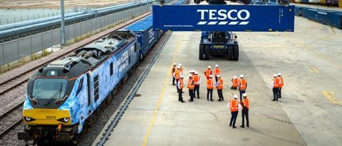 Tesco launched its tenth rail service