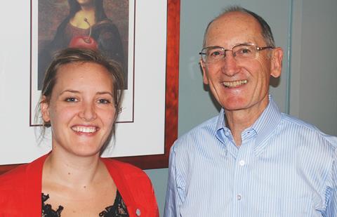 Neil Barker (right) with daughter Prudence Barker