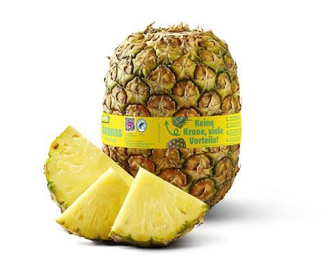 Penny-Ananas ohne Krone