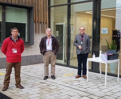 L-r: AHDB petitioners Simon Redden, Peter Thorold and John Bratley