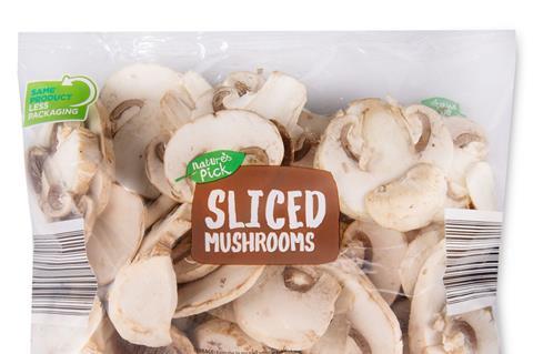 Sliced mushrooms are part of the trial
