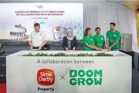 Sime Darby Property and BoomGrow Productions announce plans to construct a new urban farm