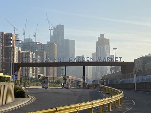 New Covent Garden Market is based in Nine Elms, south-west London