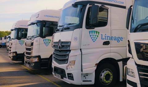 Lineage Logistics trucks