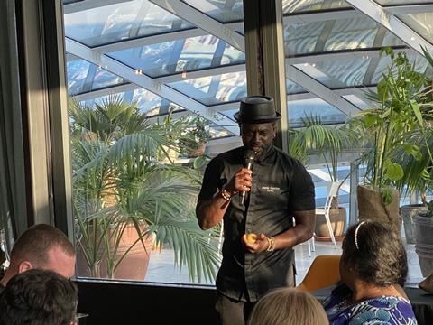 Award-winning chef Kerth Gumbs spoke passionately about Golden Kings at the dinner on 19 May