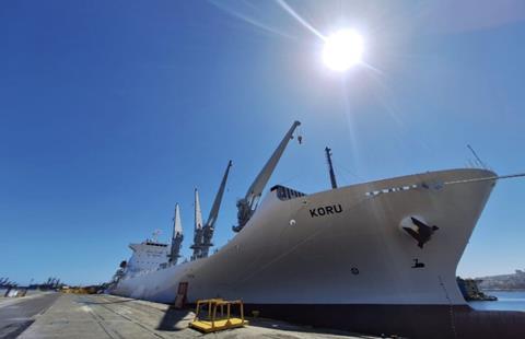 Cool Carriers' Koru arrives at TPV's Berth No. 8