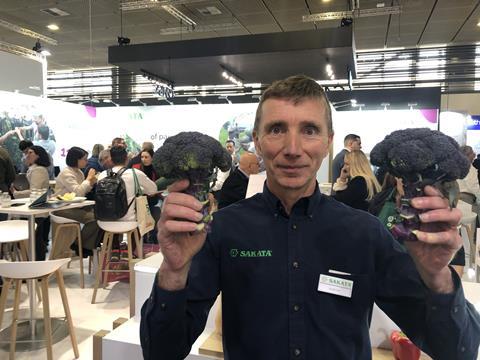 Stuart Cox, managing director of Sakata UK, showcased the new variety at Fruit Logistica in Berlin