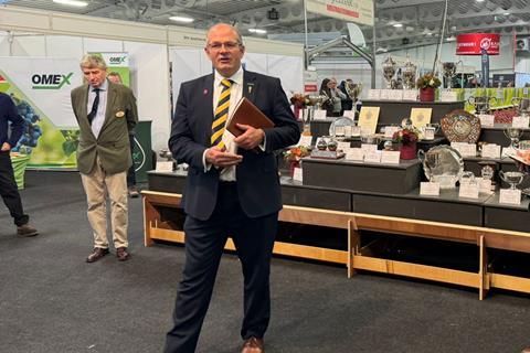 NFU President Tom Bradshaw opened the 91st National Fruit Show in Kent