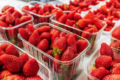 Shoppers bought 2,400 packs of strawberries a minute in the four weeks to 15 June