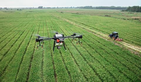 Pflanzenschutz mit Drohne