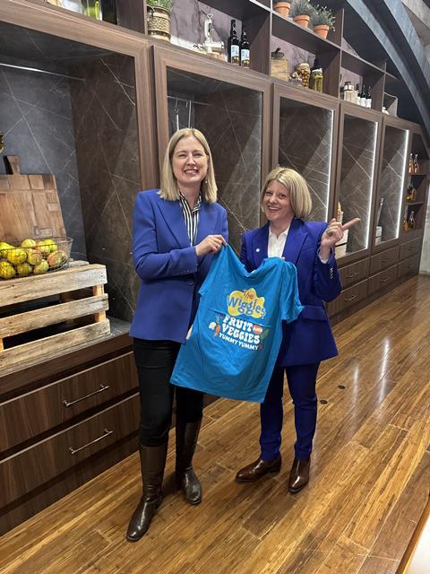 Minister for agriculture, fisheries and forestry Julie Collins pictured with IFPA managing director A-NZ Belinda Wilson