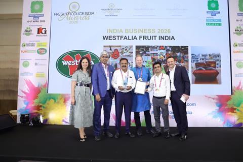 Westfalia Fruit India receives the India Business 2026 award