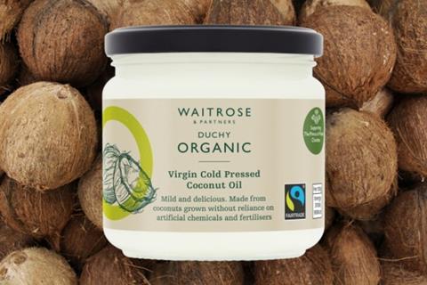 Waitrose's new coconut oil