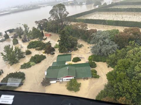 New Zealand New Zealand Defence Force recovers people from the rooftops of their homes in Esk Valley, Napier following Cyclone Gabrielle