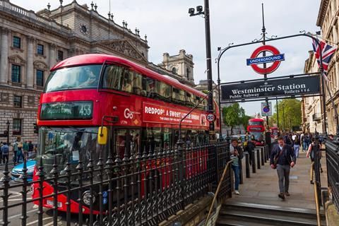 The apple will feature on 78 double decker buses in the capital