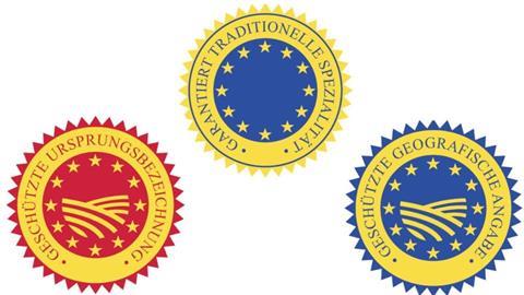 Geografische Angaben und garantiert traditionelle Spezialitäten können bei landwirtschaftlichen Erzeugnissen und Lebensmitteln durch EU-Recht geschützt werden.