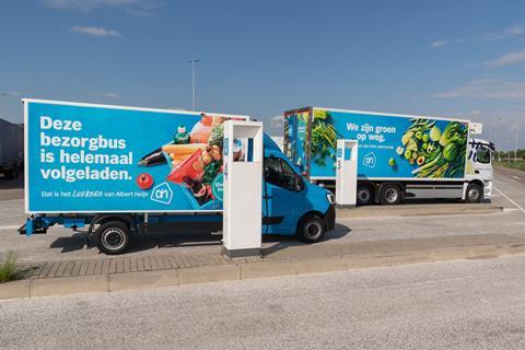 emissionsfreie Lieferungen bis 2030 bei Albert Heijn