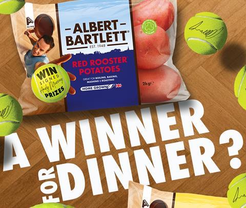 The prize giveaway is Albert Bartlett's latest marketing activity with Andy Murray since he announced a long-term partnership with the brand in the summer of 2025