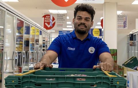 Tesco has beaten its food redistribution target