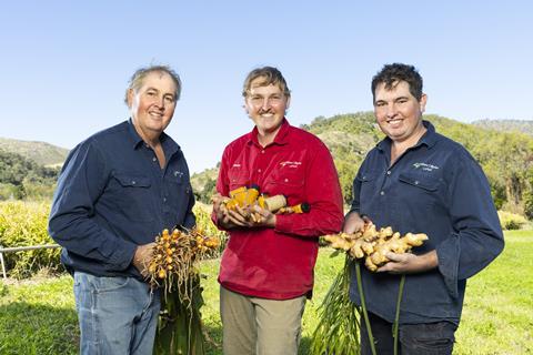 l-r Brian, Clinton and Matt Crust of Mount Sylvia Fresh