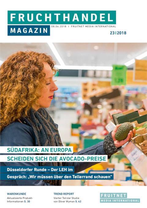 Diese Woche im Fruchthandel Magazin: Die Düsseldorfer Runde, Avocados, Steinobst aus Spanien und Sommerobst aus Frankreich