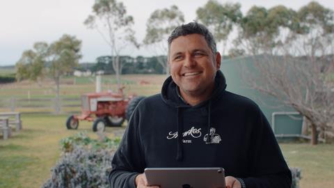 Vegetable grower Richard Hawkes