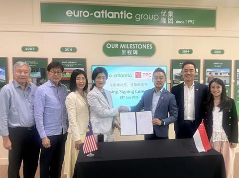 TPC and Euro-Atlantic executives at the signing ceremony