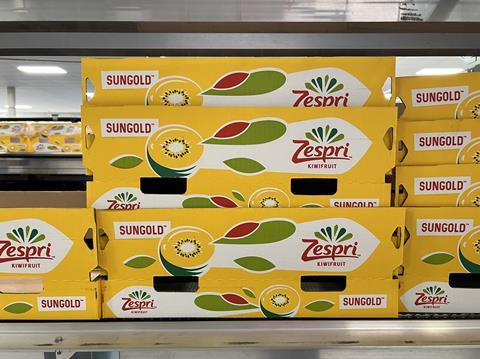 Zespri SunGold kiwifruit boxes